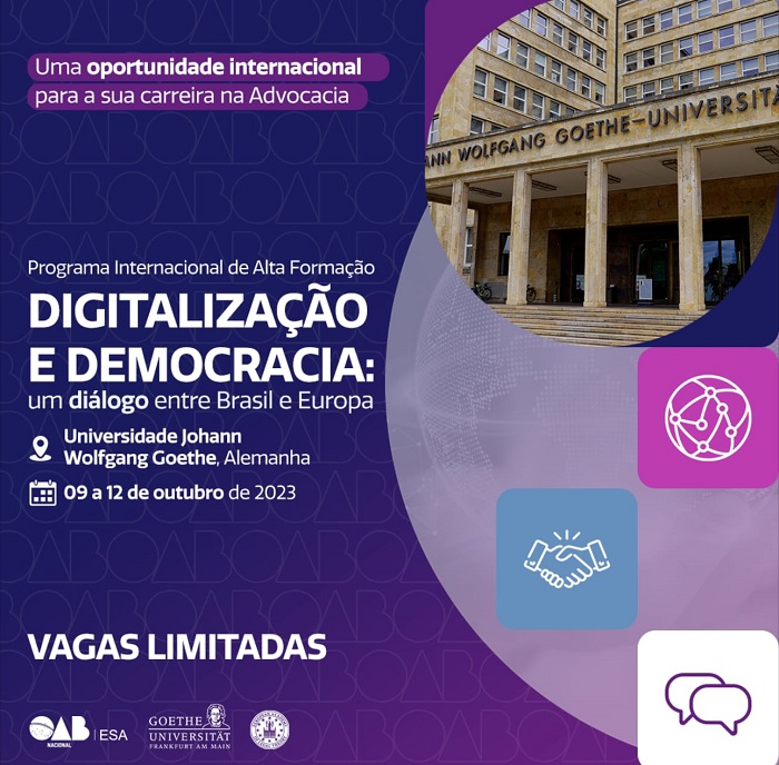 Digitalizao e Democracia: um dilogo entre Brasil e Europa.